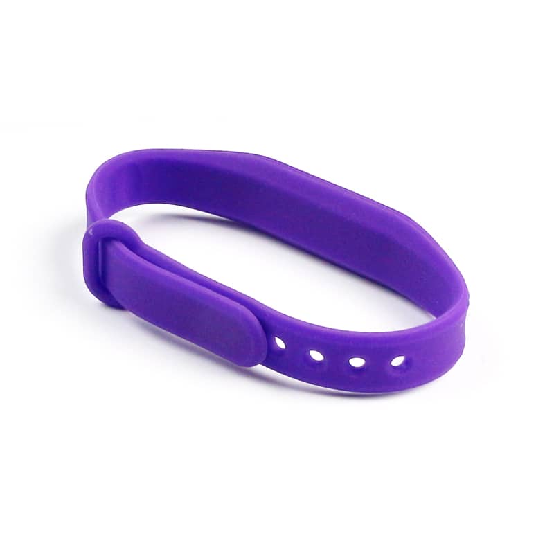 Personalized silicone wristband OP024 are reusable with adjustable straps
