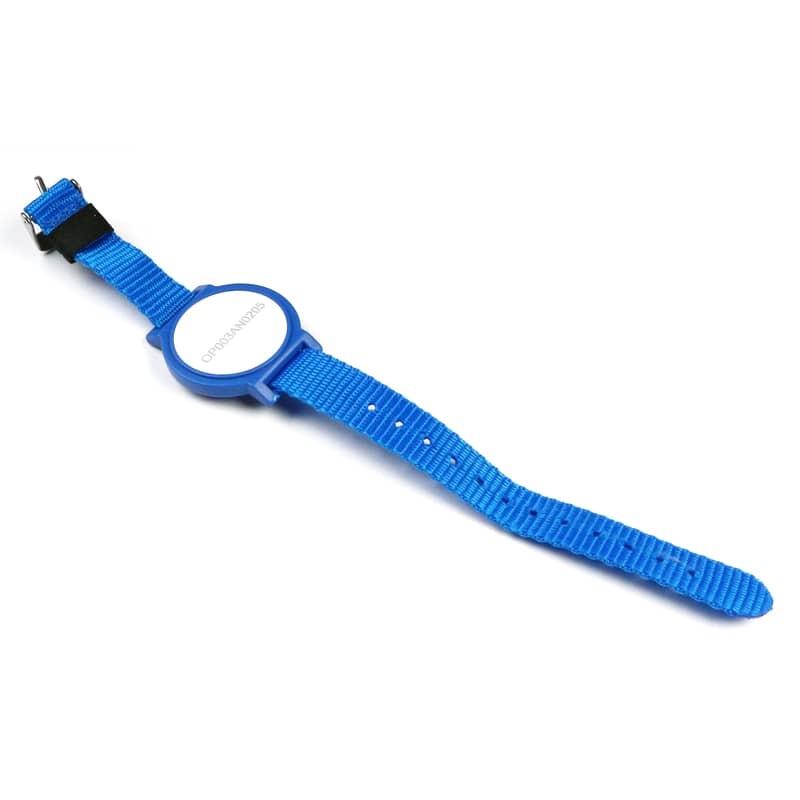 Nylon RFID wristband OP003A with metal closure