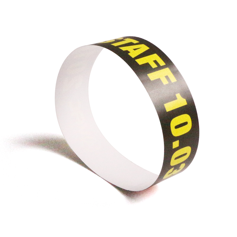 Printed tyvek wristbands OP016 for RFID ticketing